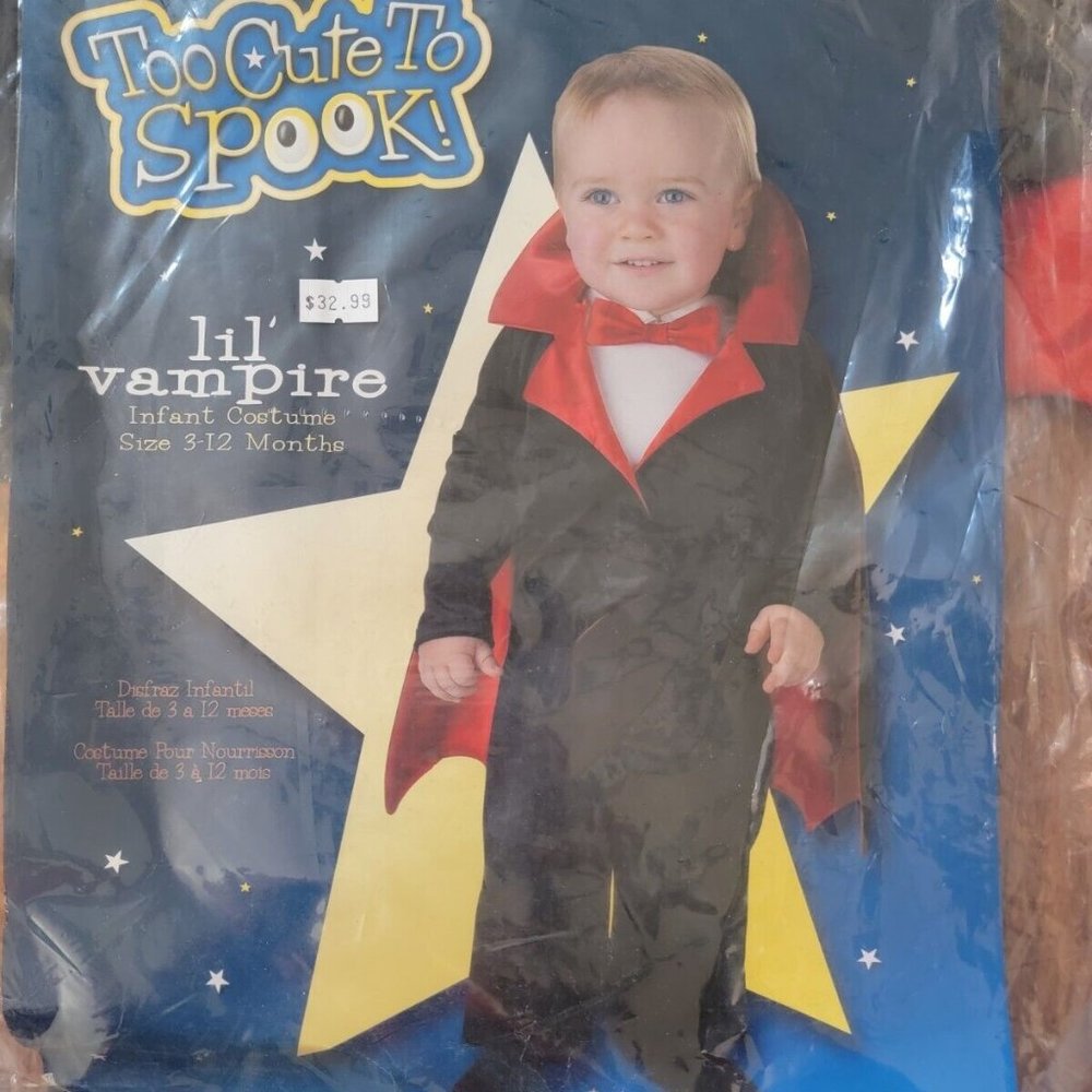 Lil Vampire Baby Halloween Costume/dress Up 3-12 months by Disguise costumes.